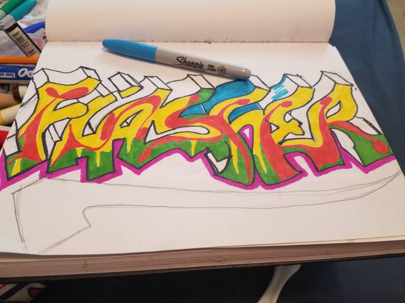 FLASHER color burner from the sketchbook