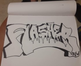 Outline study — letter bones